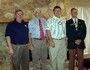 Former District Governor Dennis Sanders, Charles Wolfe, Rotary Club of Highlands President Jeff Weller and current District Governor Bill Shillito were present at our meeting on July 10, 2007 when Governor Shillito spoke to our noon meeting.